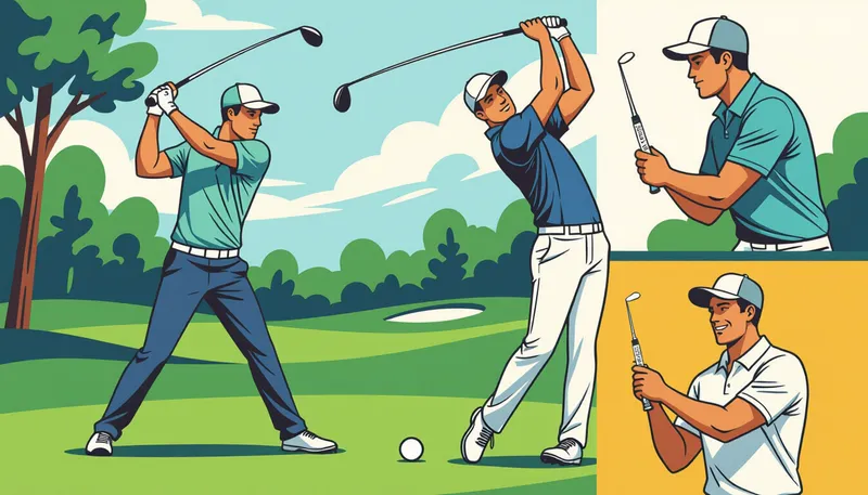 ゴルフ肘の予防と対策 - illustration for golf injury prevention tips