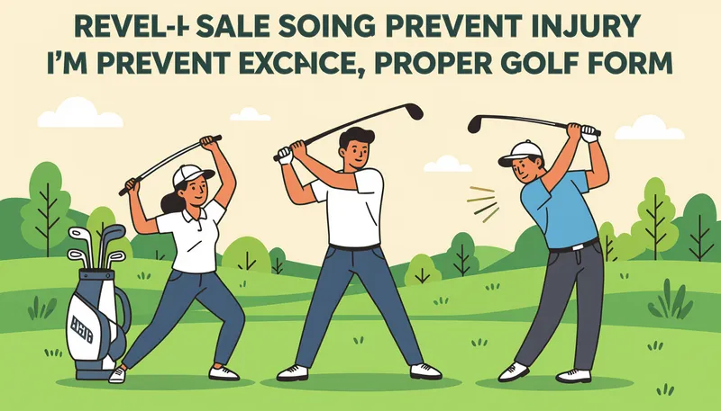 総合的な怪我予防プログラム - illustration for golf injury prevention tips