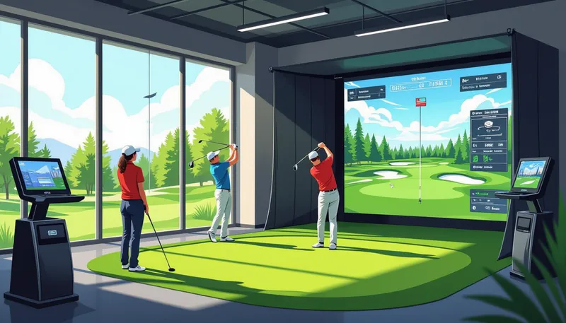 アプローチとパッティングの戦略 - illustration for golf lesson industry latest trends