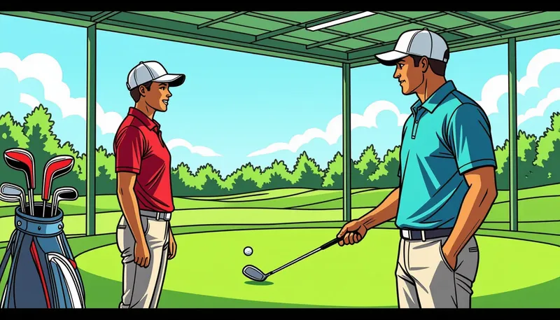 ゴルフスクール選びの6つの重要ポイント - illustration for 初心者のためのゴルフレッスン選び方ガイド