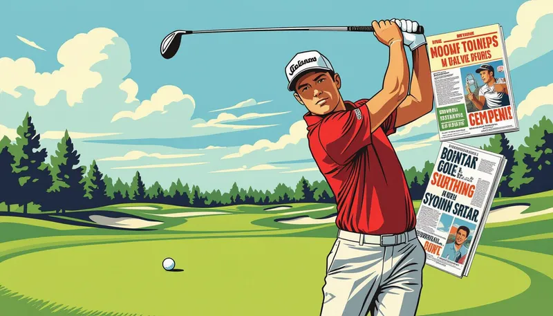 紙媒体時代のゴルフメディア - illustration for golf media evolution changes