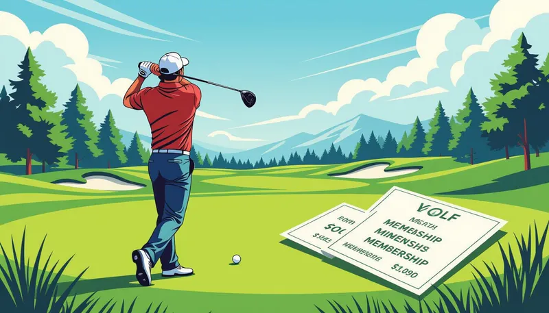 練習場でのシニアティー対応練習法 - illustration for ゴルフ会員権市場の動向