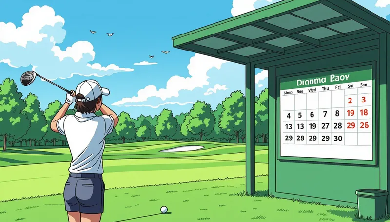 1回の練習で打つべきボール数と時間配分 - illustration for golf practice frequency improvement rate