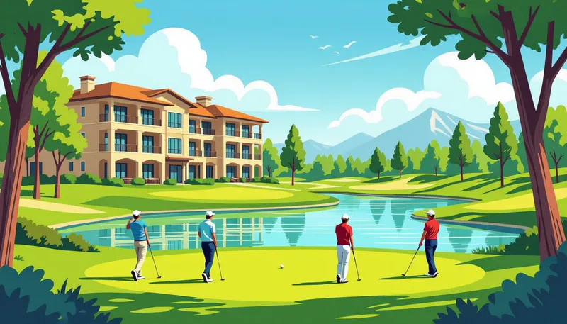 最適な時期と予算計画 - illustration for ゴルフ合宿のプランニング