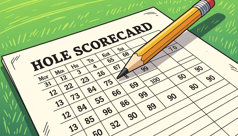 スコアレベル別の目安と呼び方 - illustration for golf scoring counting method