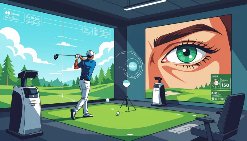 アプローチとショートゲーム練習の最適化 - illustration for golf simulator effective use