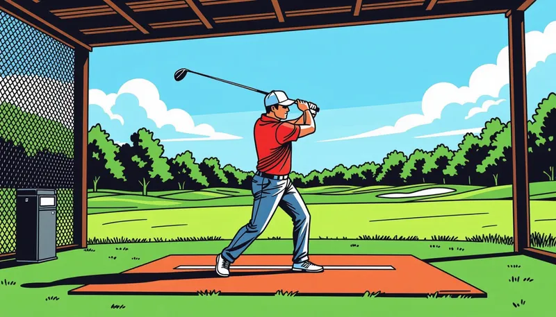 効果的な反復練習の5つのポイント - illustration for golf swing muscle memory training