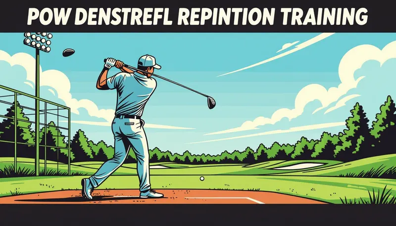 練習頻度とタイミング：最適な学習サイクル - illustration for golf swing muscle memory training