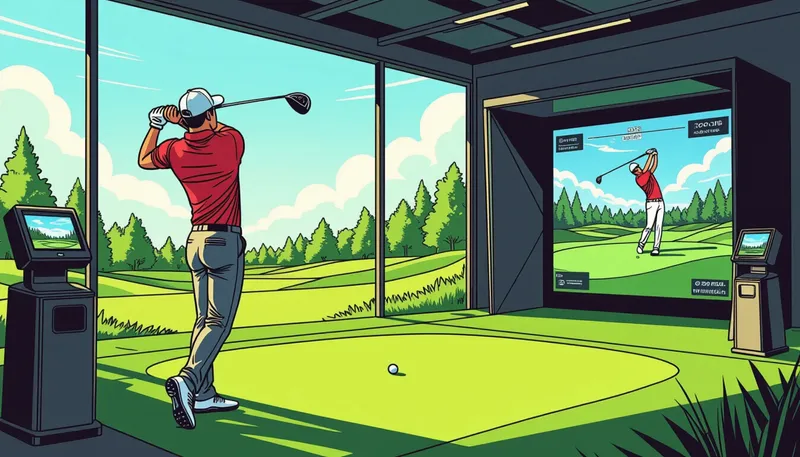 ゴルフテクノロジー市場の急成長 - illustration for golf technology companies emerging