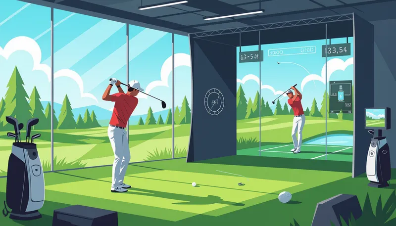 グローバル企業の勢力図 - illustration for golf technology companies emerging