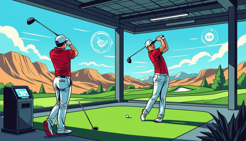 革新的なゴルフテクノロジー企業 - illustration for golf technology companies emerging