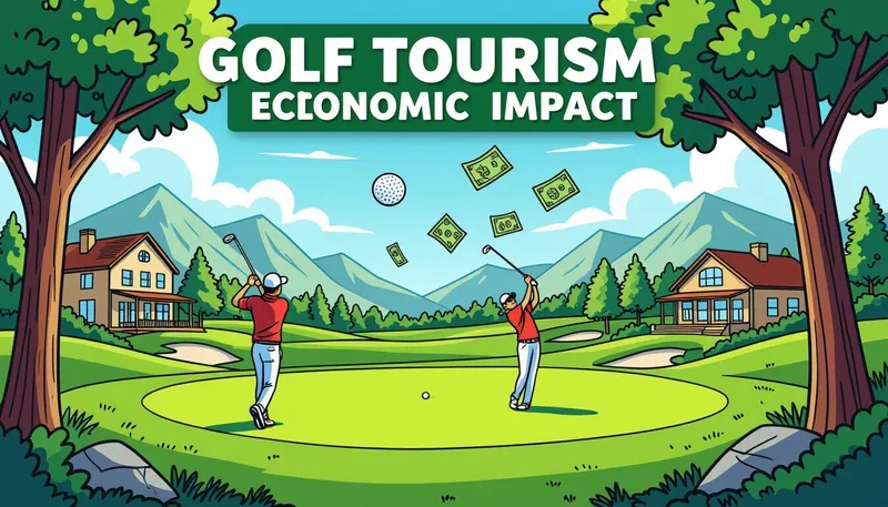 今後の展望と課題 - illustration for golf tourism economic impact