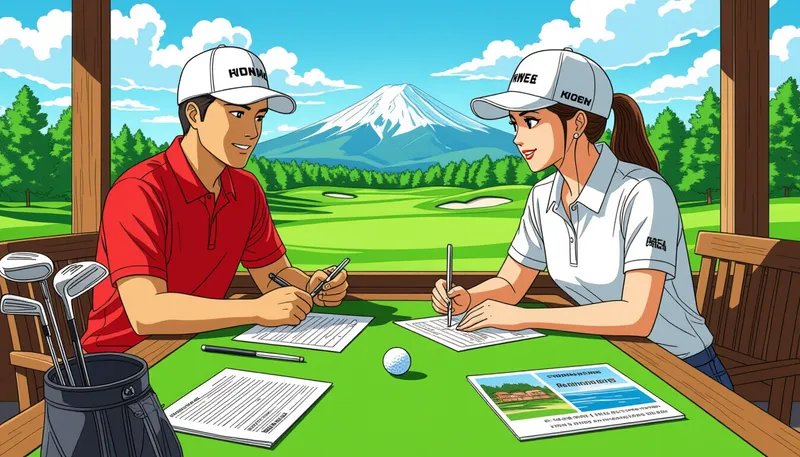効果的な節約術:予約とタイミング - illustration for golf trip budget saving tips