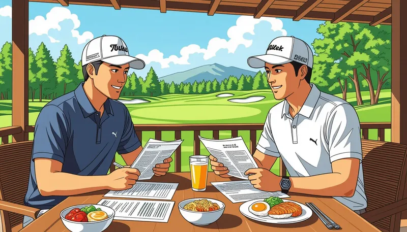 人気の格安ゴルフ旅行プラン - illustration for golf trip budget saving tips