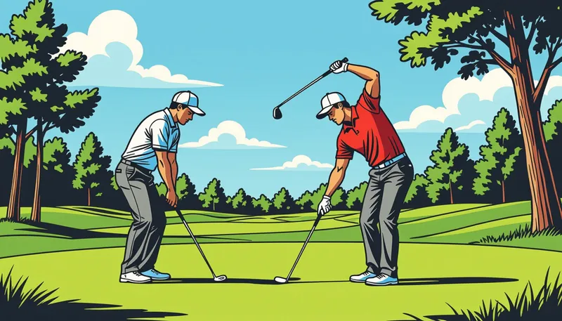 ゴルフにおけるウォーミングアップの重要性 - illustration for golf warm up routine