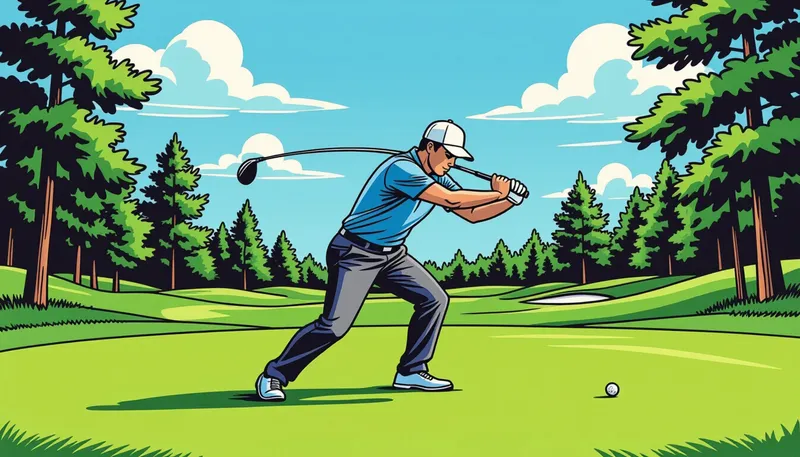 天候・季節別のウォーミングアップアレンジ - illustration for golf warm up routine