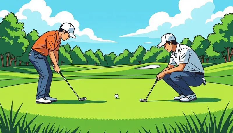 芝目が与える影響を数値で理解する - illustration for grain reading putting effect