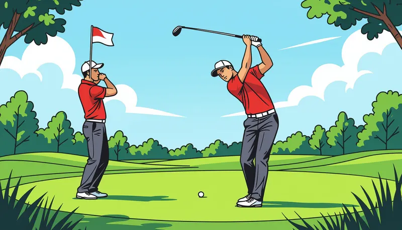 パーオン率の重要性と目標設定 - illustration for green in regulation approach shots