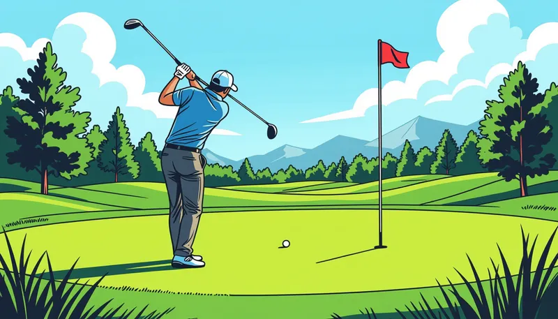 セカンドショットの基本技術 - illustration for green in regulation approach shots