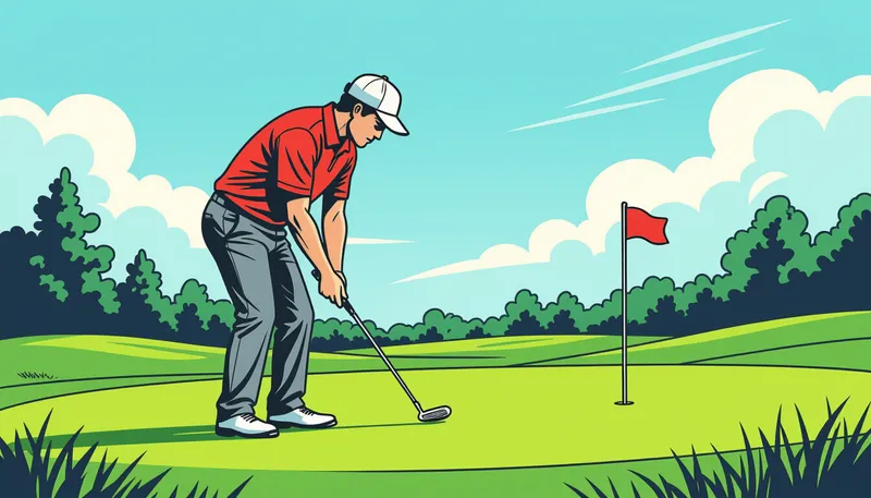 芝目の読み方と影響 - illustration for green reading line technique