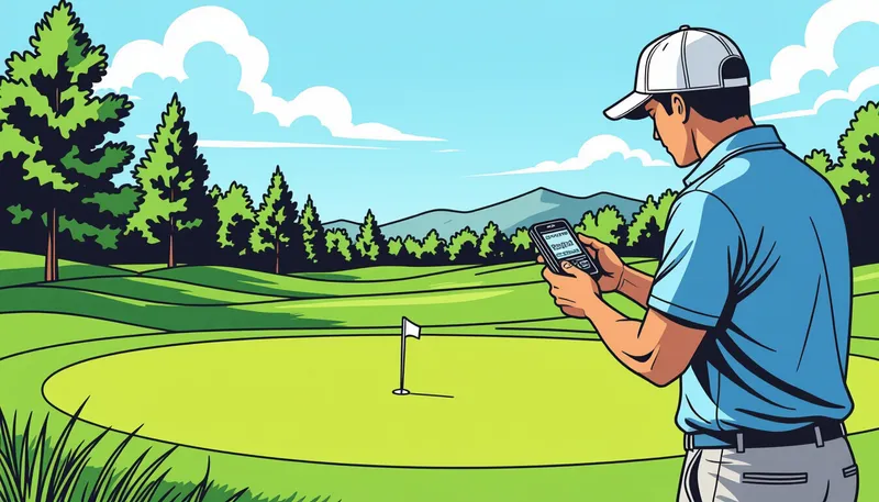 実践的な傾斜読みのコツとチェックポイント - illustration for green slope precise reading