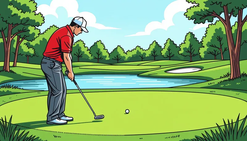 遅いグリーンへの適応テクニック - illustration for green speed adaptation technique