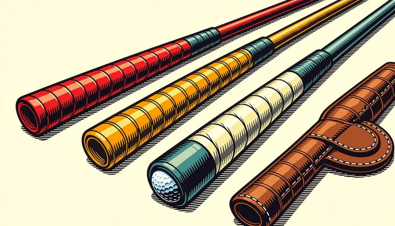 グリップ素材別の性能比較 - illustration for grip material replacement importance