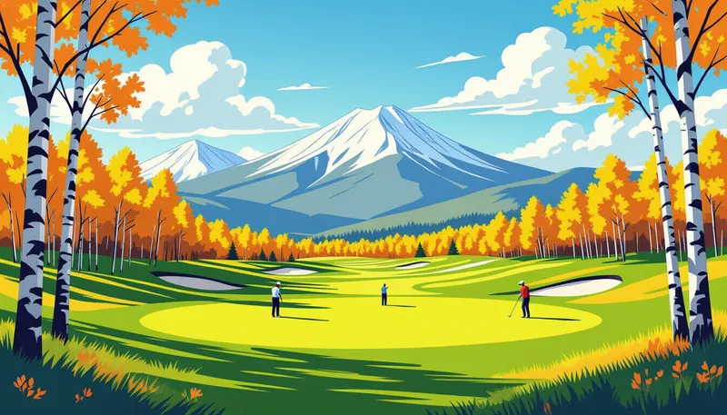 北海道ゴルフの魅力と特徴 - illustration for hokkaido golf trip guide