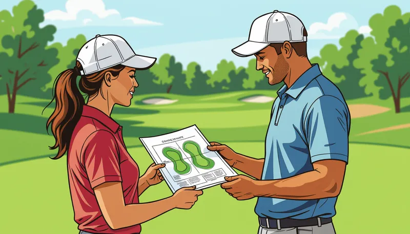 ホール攻略計画の実践：ラウンド中の修正 - illustration for ホールごとの攻略計画の立て方