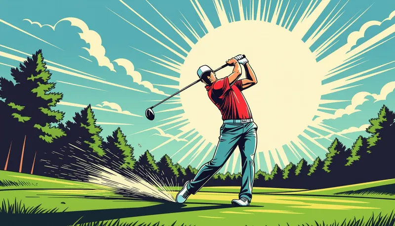 アッパーブローの軌道をマスターする - illustration for increase driver distance tips