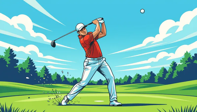 地面反力を活用してパワーを生み出す - illustration for increase driver distance tips