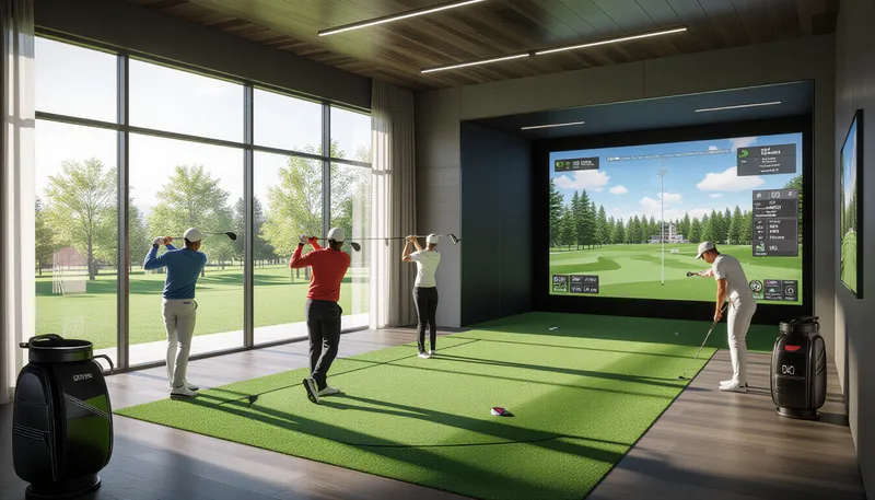 インドアゴルフ施設の種類と特徴 - illustration for indoor golf facility growth popularity