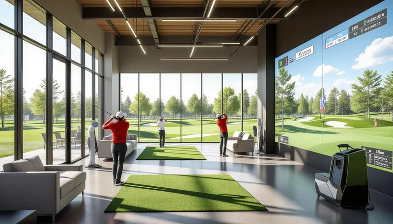 世界的なトレンドとの比較 - illustration for indoor golf facility growth popularity