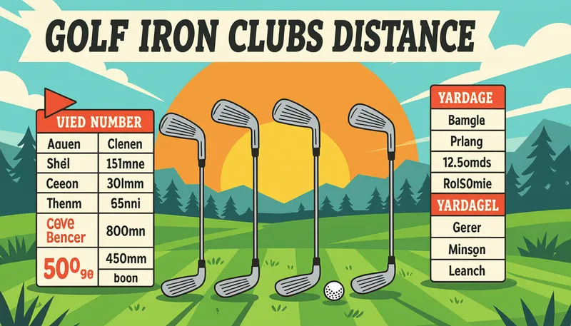 自分だけの飛距離表を作る重要性 - illustration for iron distance chart club selection