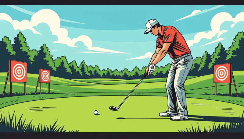 実戦での距離感応用テクニック - illustration for iron distance control practice