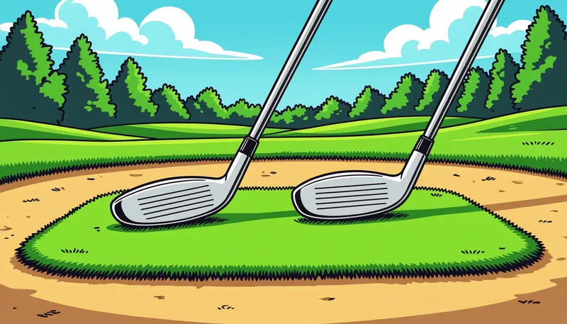 レベル別アイアンの選び方 - illustration for iron selection cavity muscle back