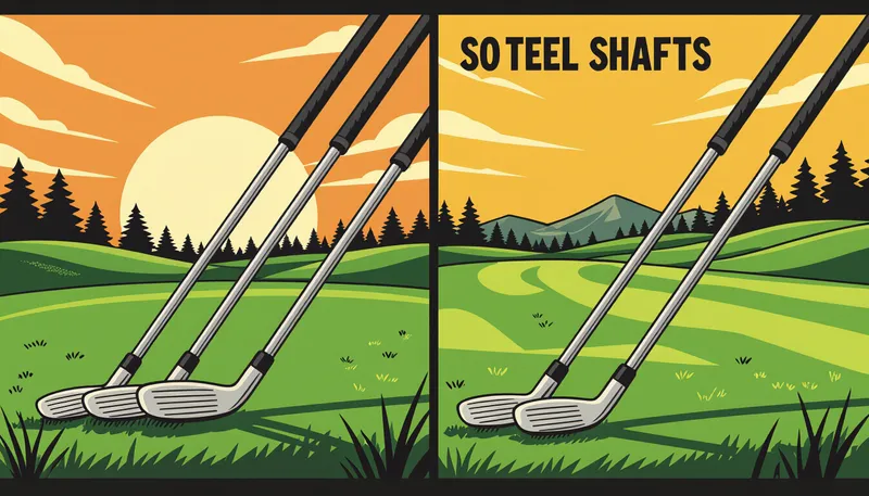 シャフト選びの基本：素材による違い - illustration for iron shaft selection guide