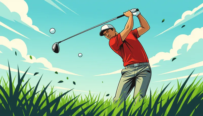 ラフからのアイアンショットが難しい理由 - illustration for iron shots from rough technique