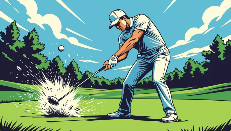 番手別の打ち分けとクラブ選択 - illustration for iron swing technique basics