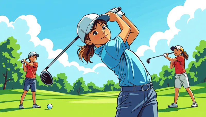 日本のジュニアゴルフ育成システム - illustration for junior competition development path