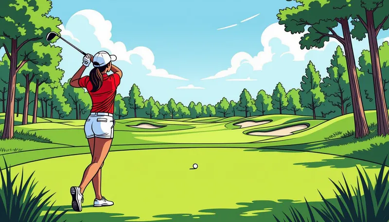 ショートゲームでスコアを作る - illustration for ladies tee strategy playing tips