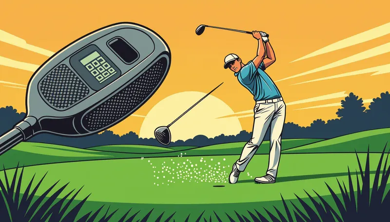 スマートクラブ技術とデータ分析 - illustration for latest golf club technology explained