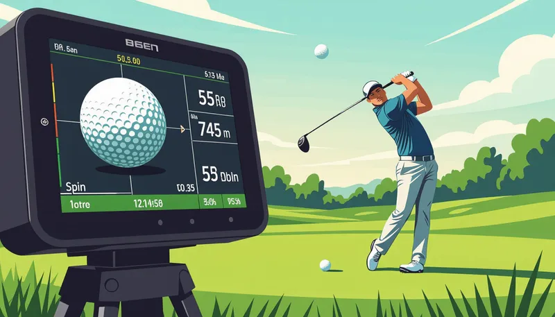 弾道測定器で確認できる主要データ項目 - illustration for launch monitor data reading interpretation