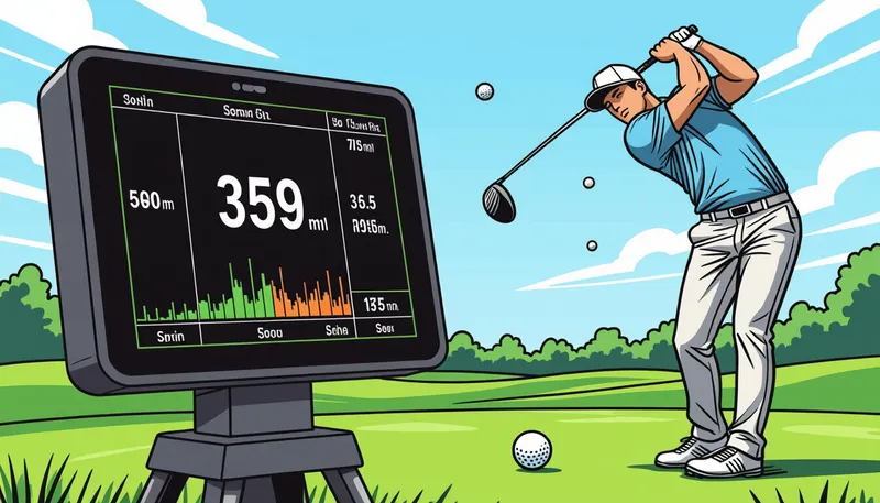 打ち出し角度とスピン量の最適値 - illustration for launch monitor data reading interpretation