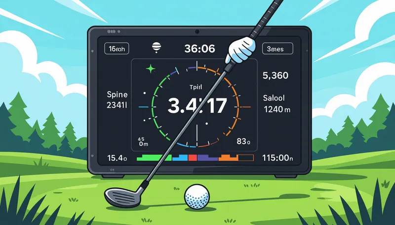 弾道測定データを活用した効果的な練習計画 - illustration for launch monitor data reading interpretation