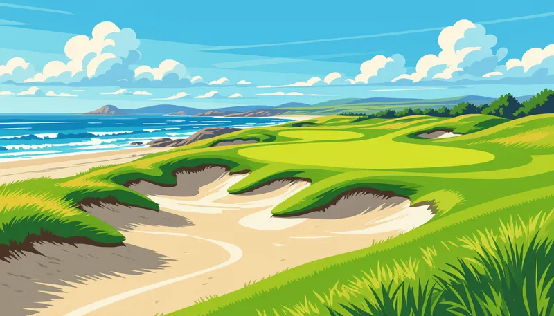 グリーン周りの攻略法 - illustration for links course strategy tips