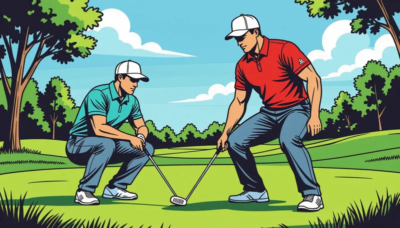 ゴルフにおける下半身の重要性 - illustration for lower body strength golf power