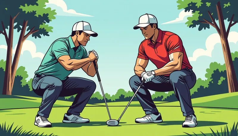 年齢・体力別のアプローチ - illustration for lower body strength golf power