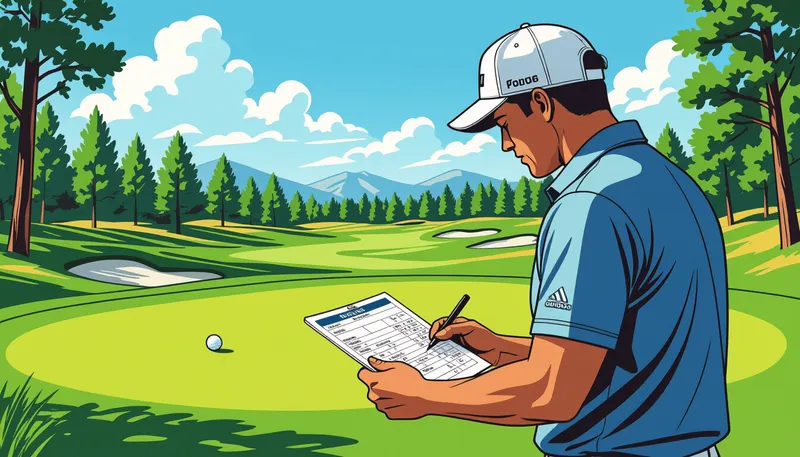 ティーショットの戦略的判断 - illustration for major championship course strategy