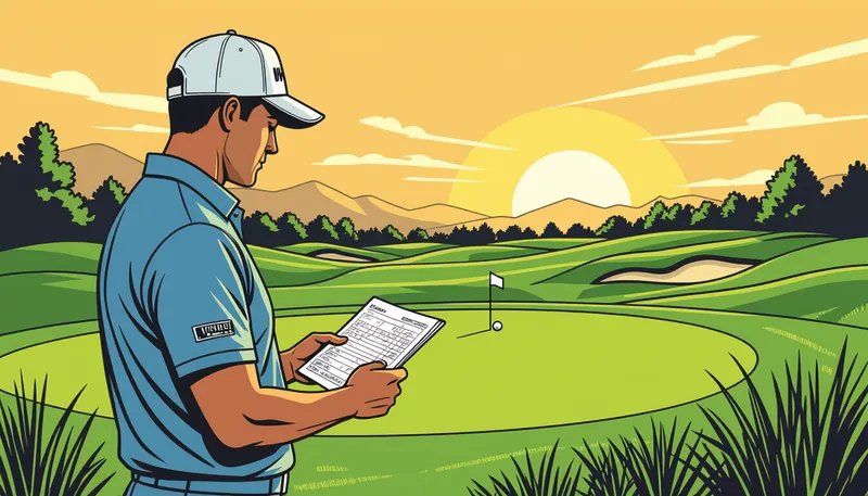 実践的なラウンド戦略 - illustration for major championship course strategy